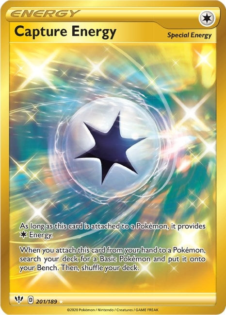 Image for Capture Energy (Secret) (201/189) [SWSH03: Darkness Ablaze] - Pokemon