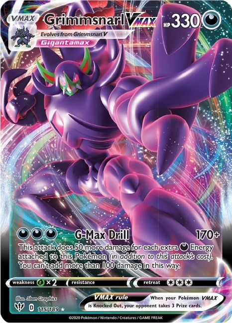 Image for Grimmsnarl VMAX (115/189) [SWSH03: Darkness Ablaze] - Pokemon