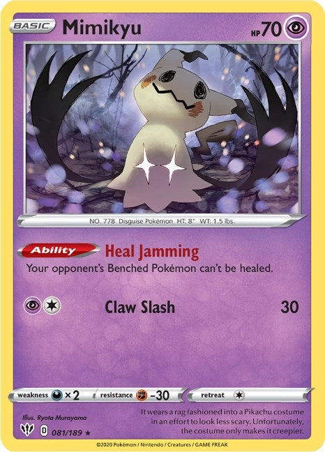 Image for Mimikyu (081/189) [SWSH03: Darkness Ablaze] - Pokemon