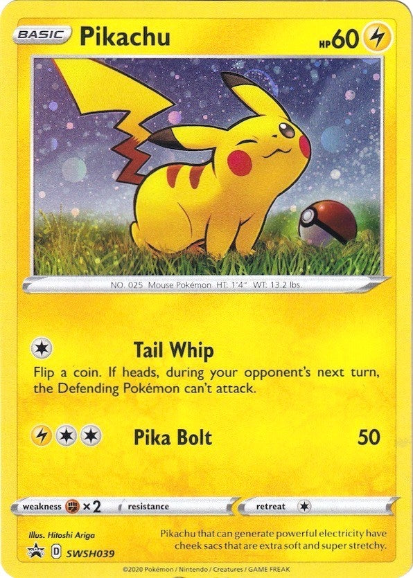 Image for Pikachu - SWSH039 (SWSH039) [SWSH: Sword & Shield Promo Cards] - Pokemon