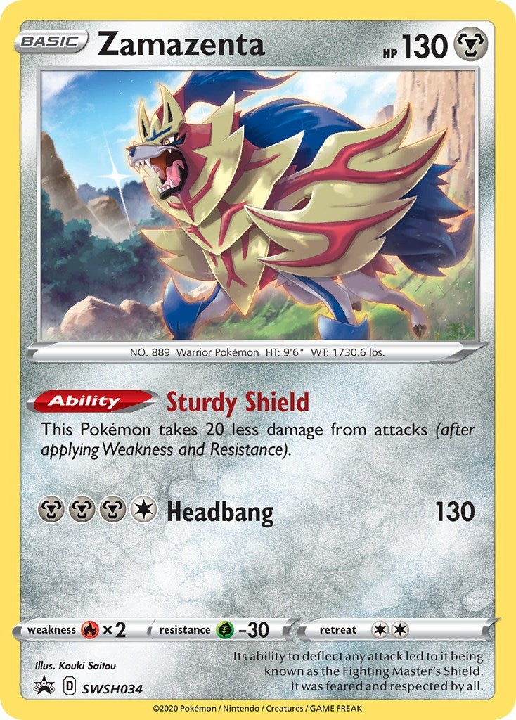Image for Zamazenta - SWSH034 (SWSH034) [SWSH: Sword & Shield Promo Cards] - Pokemon