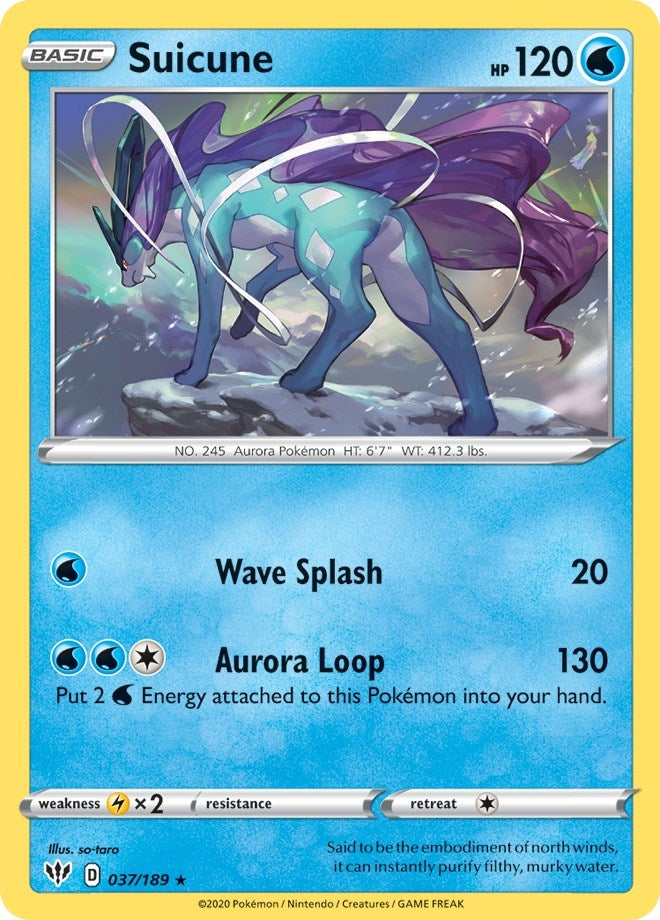 Image for Suicune (037/189) [Deck Exclusives] - Pokemon