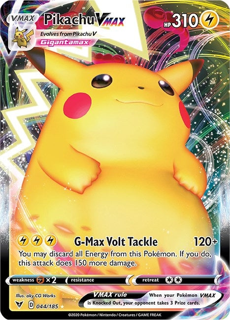 Image for Pikachu VMAX (044/185) [SWSH04: Vivid Voltage] - Pokemon