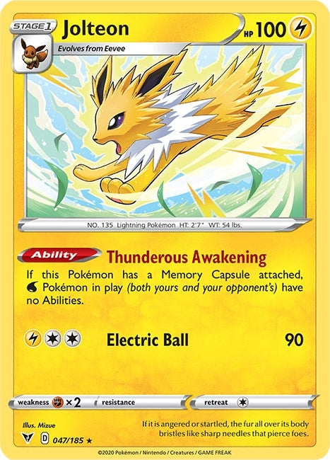 Image for Jolteon (047/185) [SWSH04: Vivid Voltage] - Pokemon