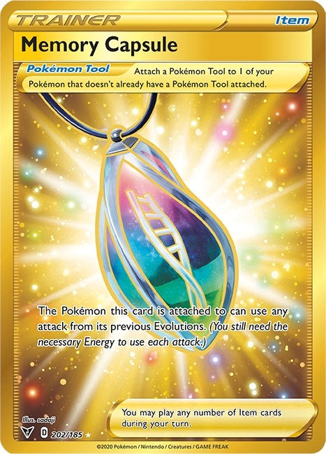 Image for Memory Capsule (Secret) (202/185) [SWSH04: Vivid Voltage] - Pokemon