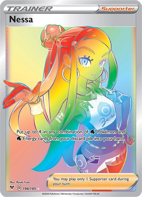 Image for Nessa (Secret) (196/185) [SWSH04: Vivid Voltage] - Pokemon