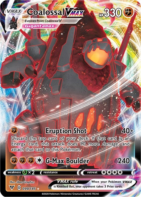 Image for Coalossal VMAX (099/185) [SWSH04: Vivid Voltage] - Pokemon