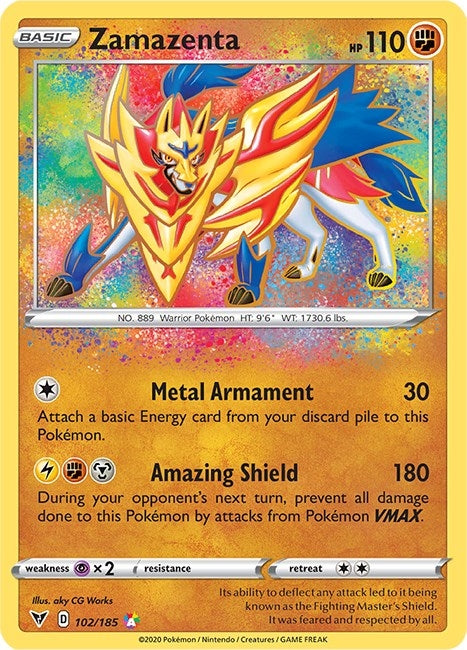 Image for Zamazenta (102/185) [SWSH04: Vivid Voltage] - Pokemon