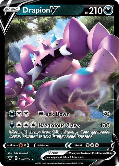 Image for Drapion V (106/185) [SWSH04: Vivid Voltage] - Pokemon
