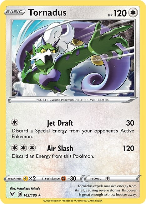 Image for Tornadus (142/185) [SWSH04: Vivid Voltage] - Pokemon