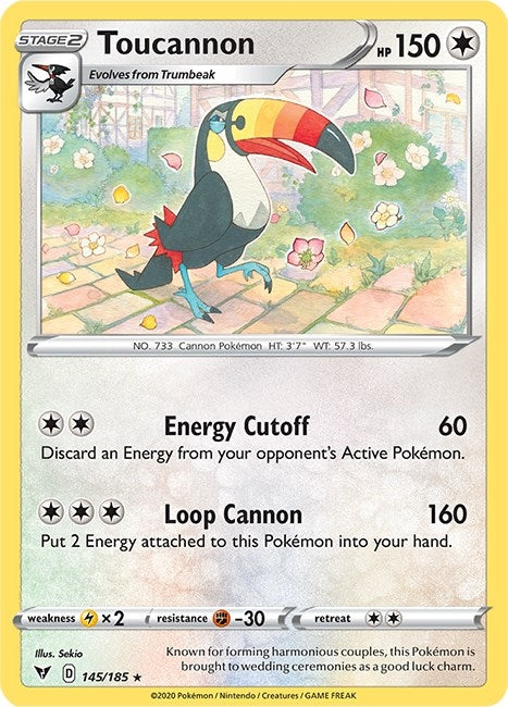Image for Toucannon (145/185) [SWSH04: Vivid Voltage] - Pokemon