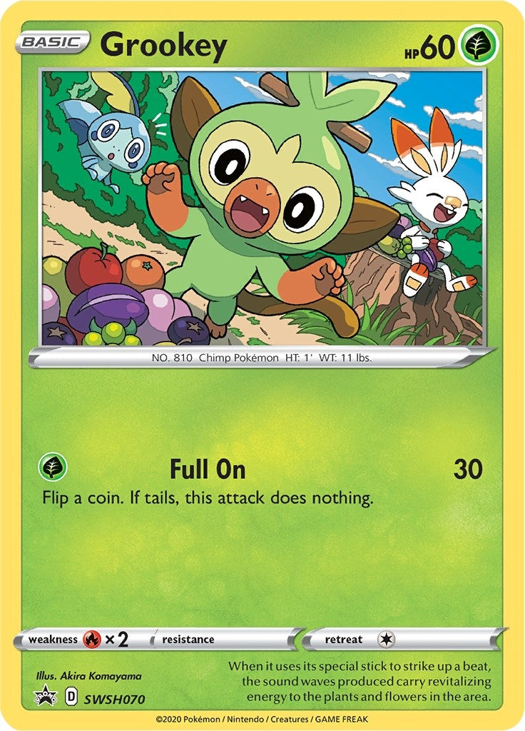Image for Grookey - SWSH070 (SWSH070) [SWSH: Sword & Shield Promo Cards] - Pokemon