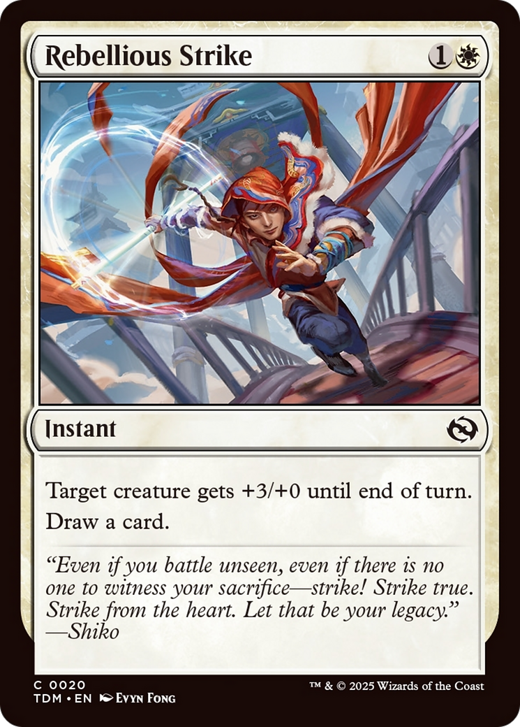 Rebellious Strike (20) (Tarkir: Dragonstorm)