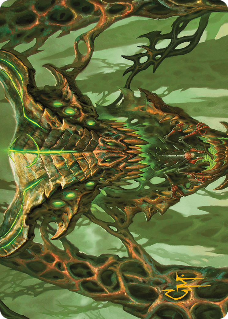 Colossal Dreadmask Art Card (Gold-Stamped Signature) (8) [Modern Horizons 3]