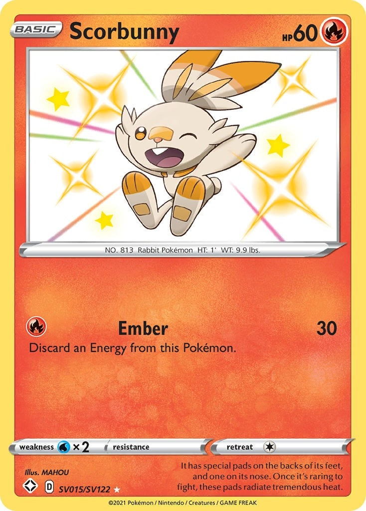 Image for Scorbunny (SV015/SV122) [Shining Fates: Shiny Vault] - Pokemon