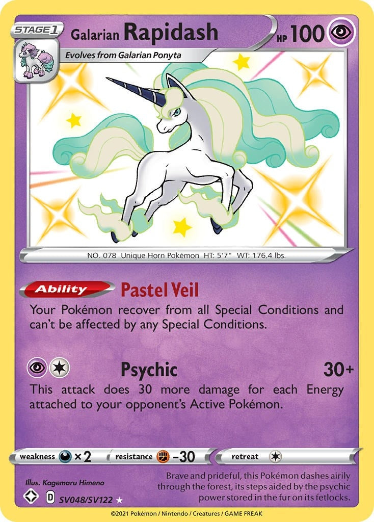 Image for Galarian Rapidash (SV048/SV122) [Shining Fates: Shiny Vault] - Pokemon