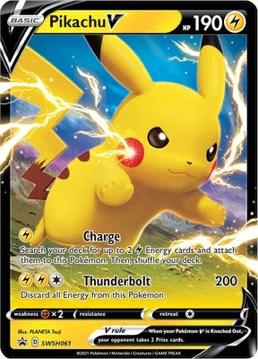 Image for Pikachu V - SWSH061 (SWSH061) [SWSH: Sword & Shield Promo Cards] - Pokemon