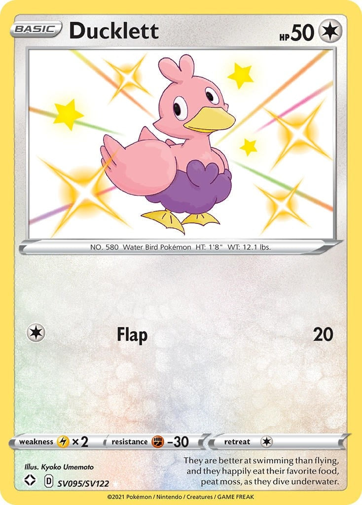 Image for Ducklett (SV095/SV122) [Shining Fates: Shiny Vault] - Pokemon