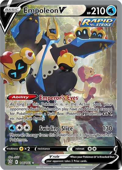 Empoleon V (Alternate Full Art) (146/163) [SWSH05: Battle Styles]