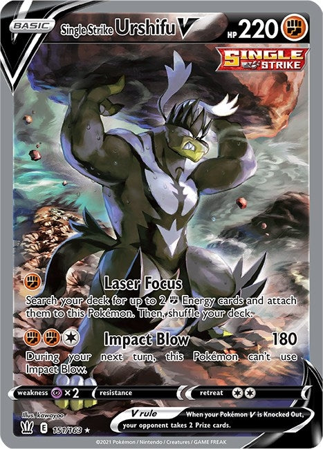 Image for Single Strike Urshifu V (Alternate Full Art) (151/163) [SWSH05: Battle Styles] - Pokemon