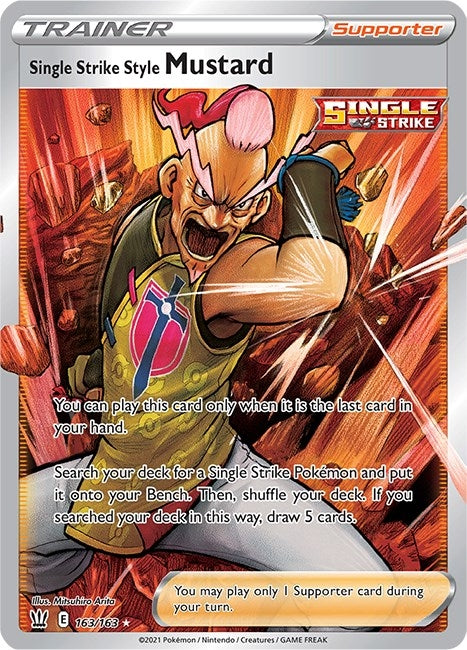 Image for Single Strike Style Mustard (Full Art) (163/163) [SWSH05: Battle Styles] - Pokemon