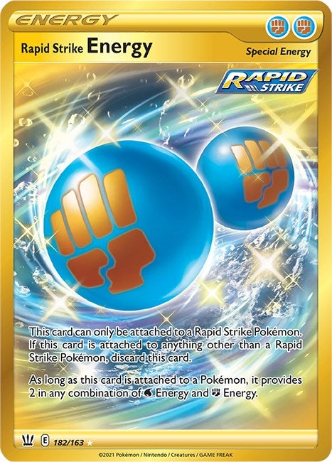 Image for Rapid Strike Energy (Secret) (182/163) [SWSH05: Battle Styles] - Pokemon