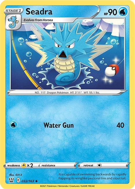 Image for Seadra (032/163) [SWSH05: Battle Styles] - Pokemon
