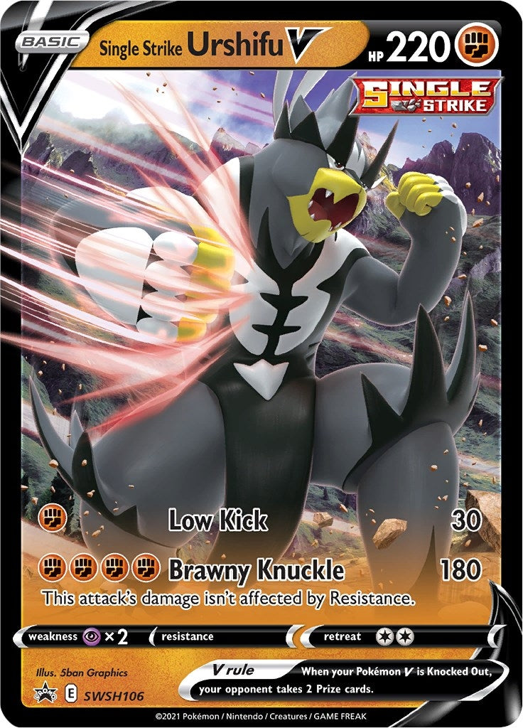 Image for Single Strike Urshifu V - SWSH106 (SWSH106) [SWSH: Sword & Shield Promo Cards] - Pokemon