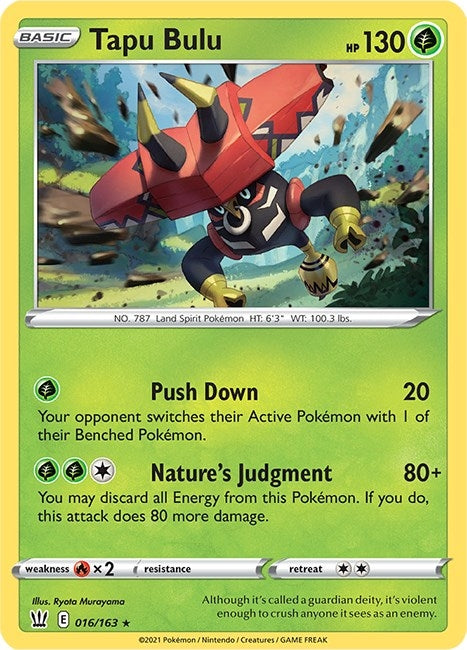 Image for Tapu Bulu (016/163) [Deck Exclusives] - Pokemon