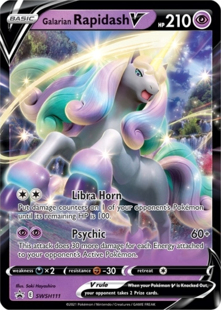 Image for Galarian Rapidash V - SWSH111 (SWSH111) [SWSH: Sword & Shield Promo Cards] - Pokemon