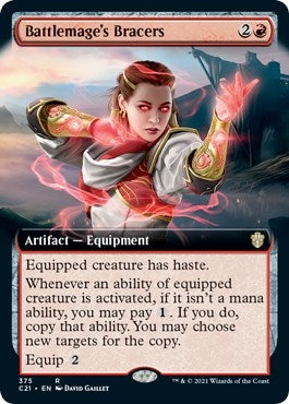 Battlemage's Bracers (Extended Art) (375) (Commander 2021)