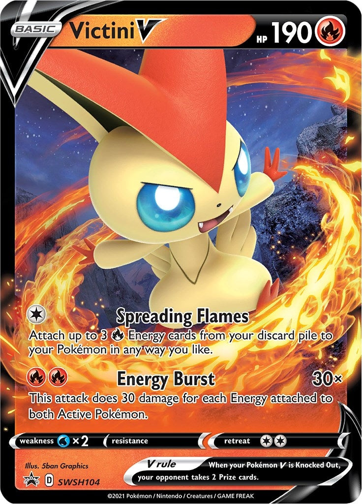 Image for Victini V - SWSH104 (SWSH104) [SWSH: Sword & Shield Promo Cards] - Pokemon