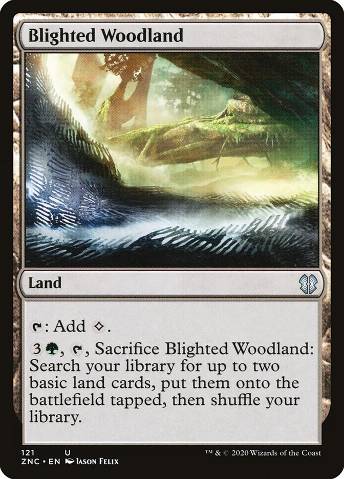 Blighted Woodland (121) [Zendikar Rising]