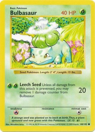 Bulbasaur (044/102) (Base Set (Shadowless))