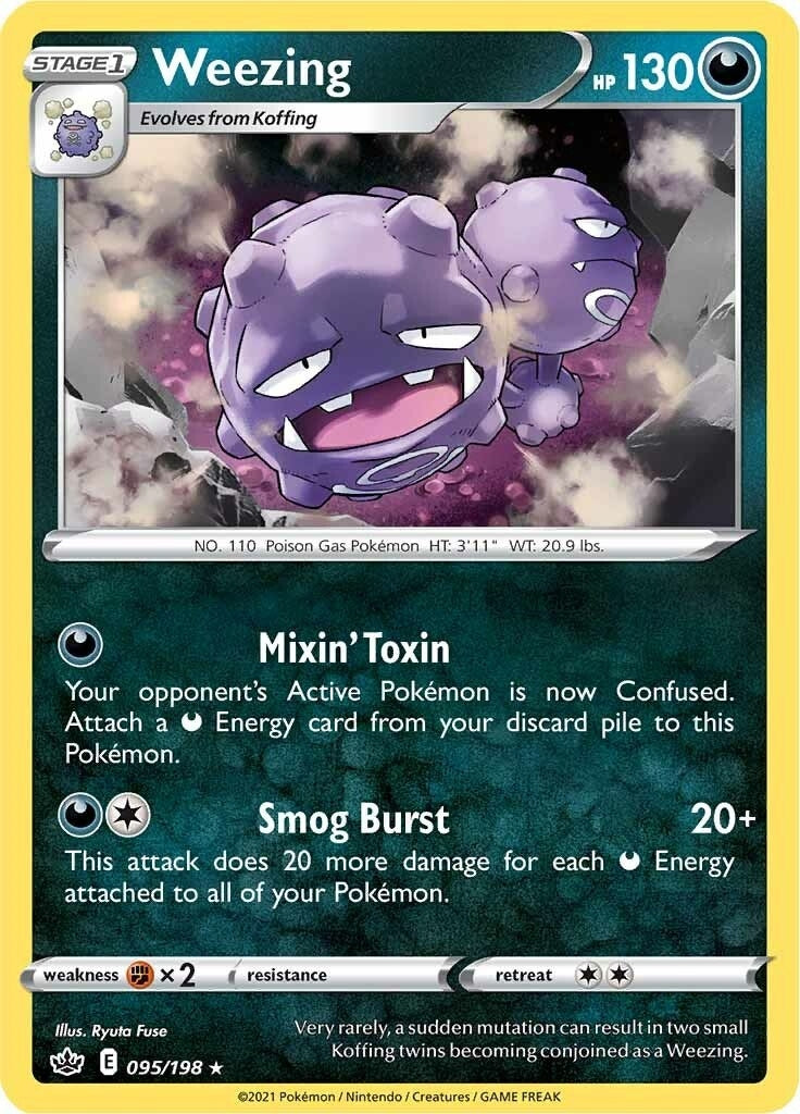Image for Weezing (095/198) [SWSH06: Chilling Reign] - Pokemon