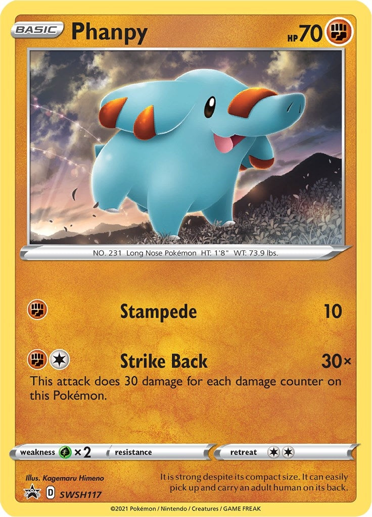 Image for Phanpy - SWSH117 (SWSH117) [SWSH: Sword & Shield Promo Cards] - Pokemon