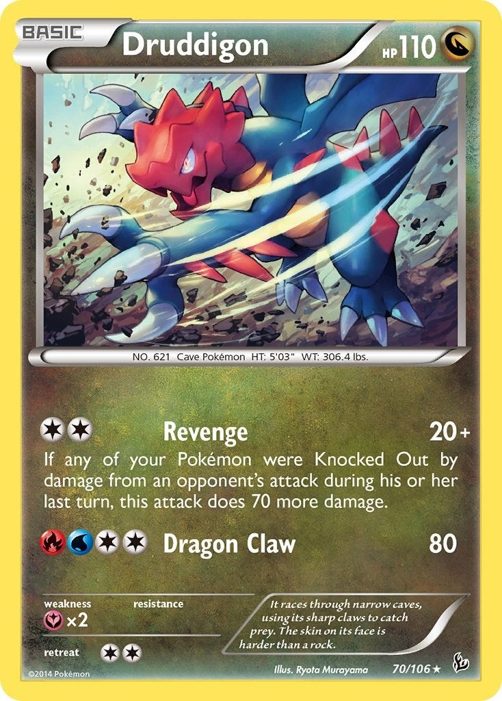 Image for Druddigon - 70/106 (Flashfire) (070/106) [Deck Exclusives] - Pokemon