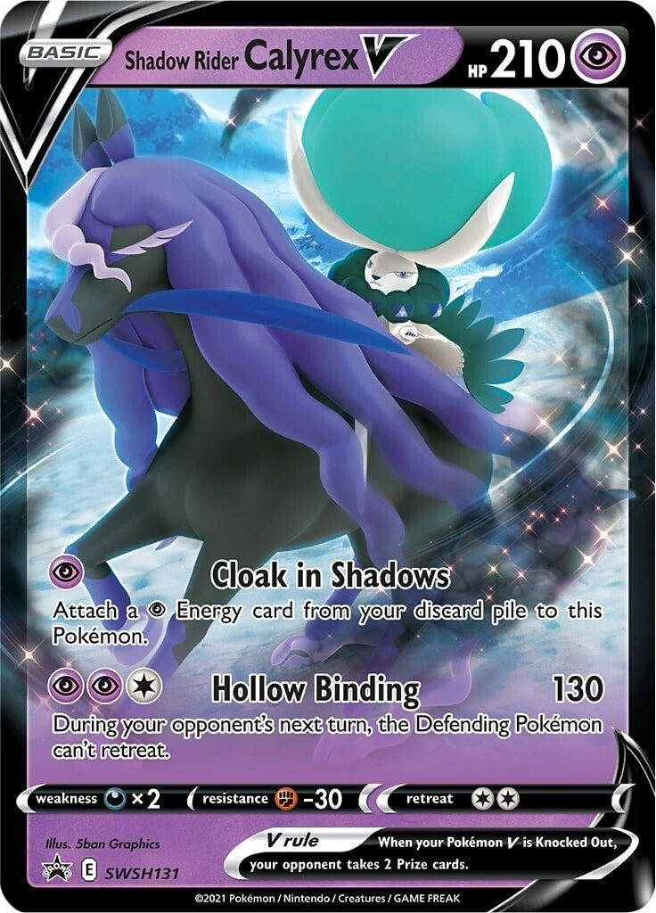 Image for Shadow Rider Calyrex V - SWSH131 (SWSH131) [SWSH: Sword & Shield Promo Cards] - Pokemon
