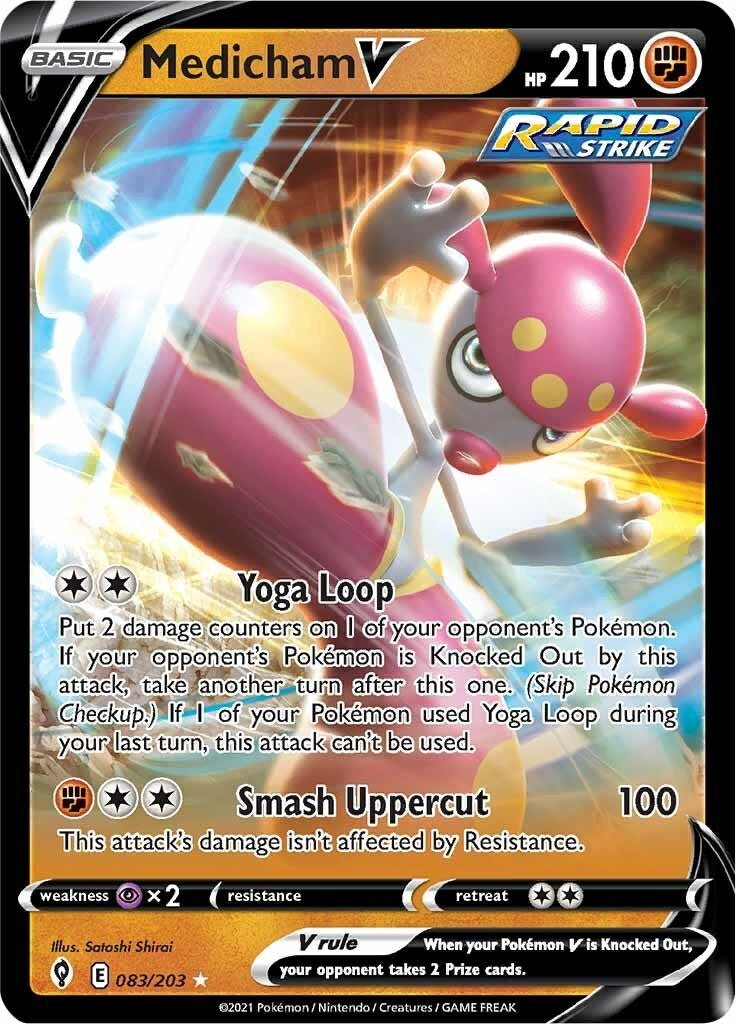 Image for Medicham V (083/203) [SWSH07: Evolving Skies] - Pokemon