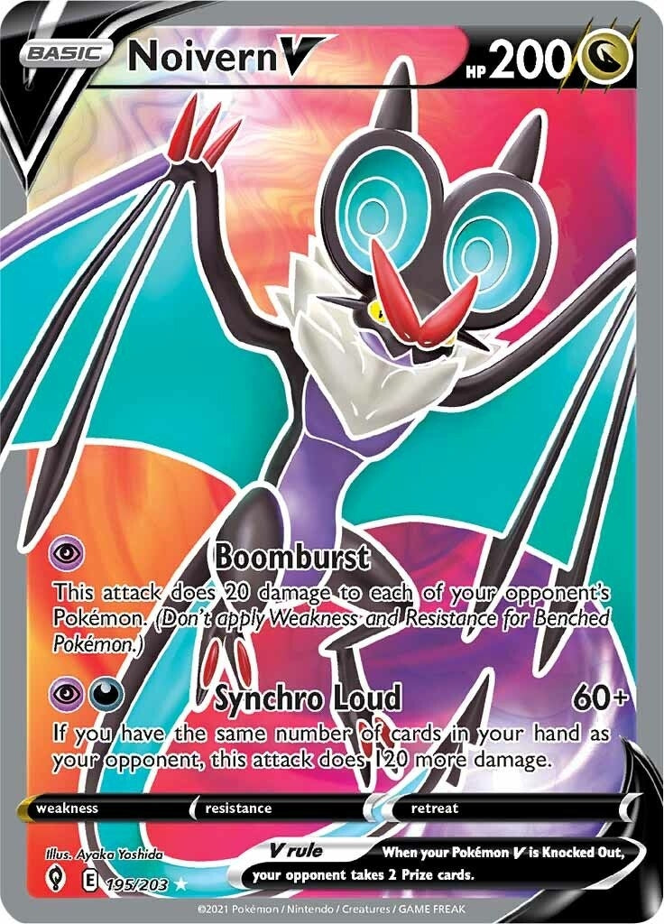 Image for Noivern V (Full Art) (195/203) [SWSH07: Evolving Skies] - Pokemon