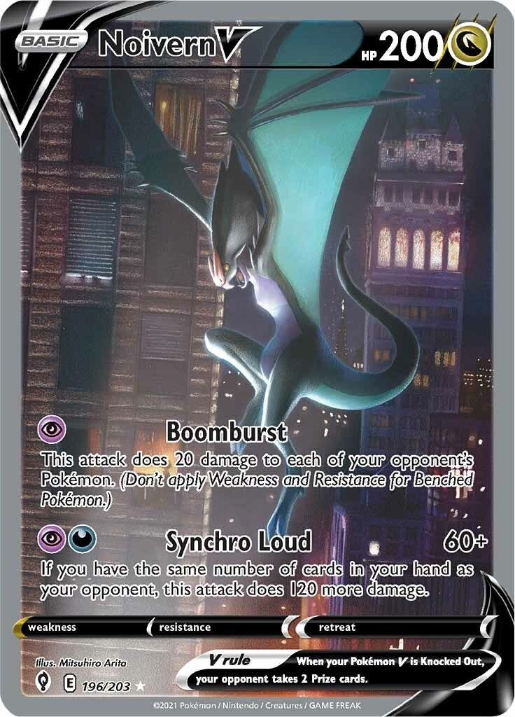 Image for Noivern V (Alternate Full Art) (196/203) [SWSH07: Evolving Skies] - Pokemon