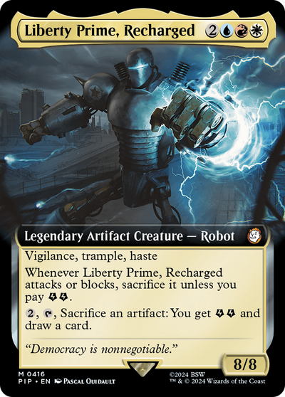 Liberty Prime, Recharged (Extended Art) (416) (Universes Beyond: Fallout)