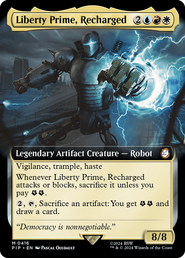 Liberty Prime, Recharged (Extended Art) (416) (Universes Beyond: Fallout)