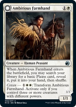 Ambitious Farmhand (2) (Innistrad: Midnight Hunt)