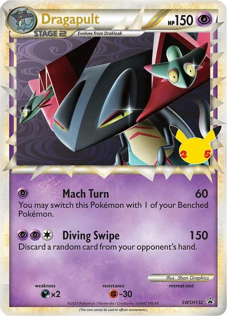 Image for Dragapult (Prime) - SWSH132 (SWSH132) [SWSH: Sword & Shield Promo Cards] - Pokemon