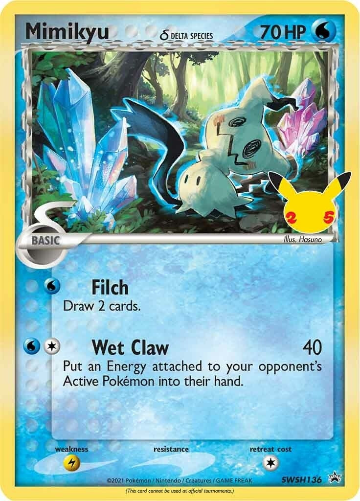 Image for Mimikyu (Delta Species) - SWSH136 (SWSH136) [SWSH: Sword & Shield Promo Cards] - Pokemon