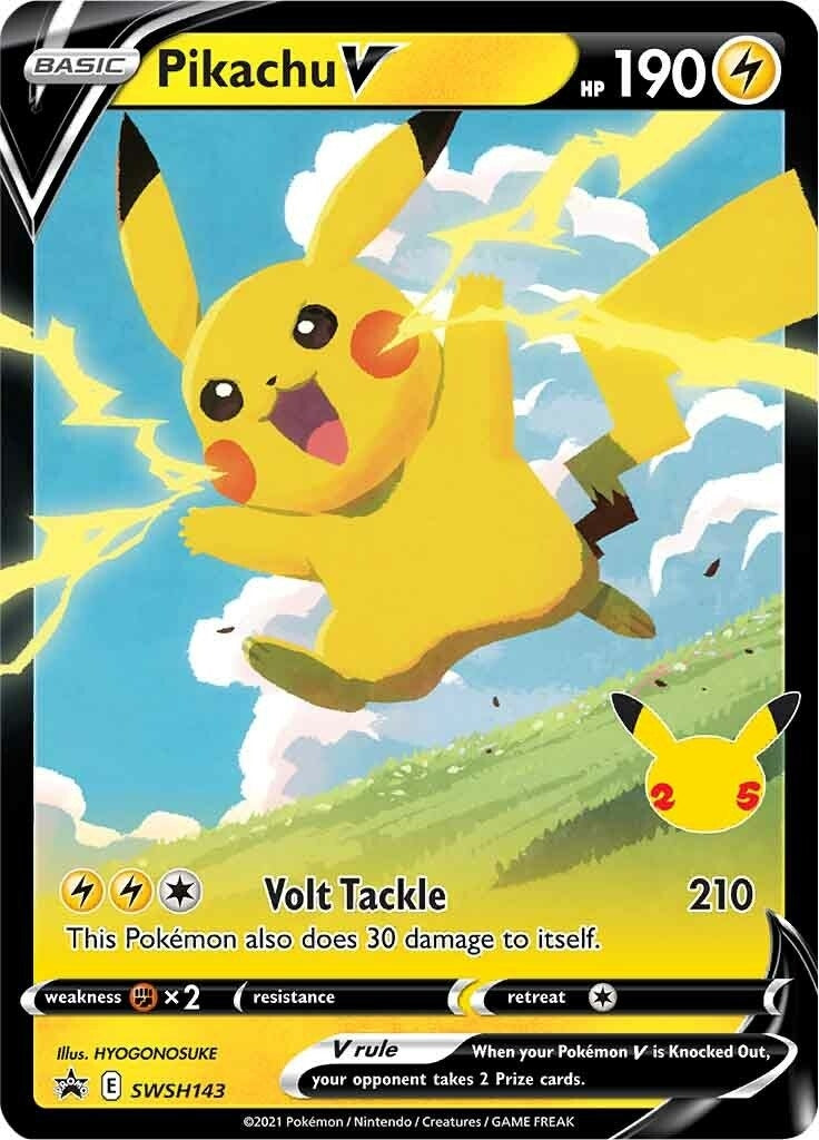 Image for Pikachu V - SWSH143 (SWSH143) [SWSH: Sword & Shield Promo Cards] - Pokemon