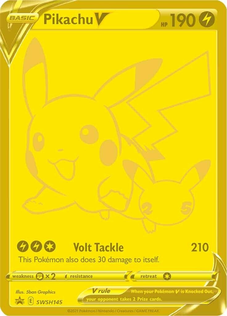 Image for Pikachu V - SWSH145 (SWSH145) [SWSH: Sword & Shield Promo Cards] - Pokemon