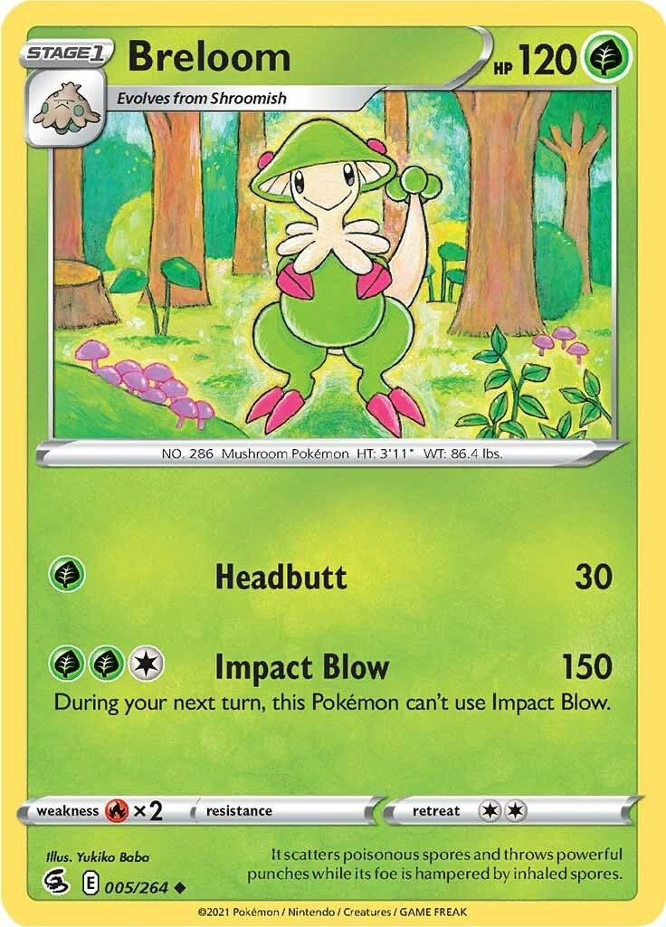 Image for Breloom (005/264) [SWSH08: Fusion Strike] - Pokemon