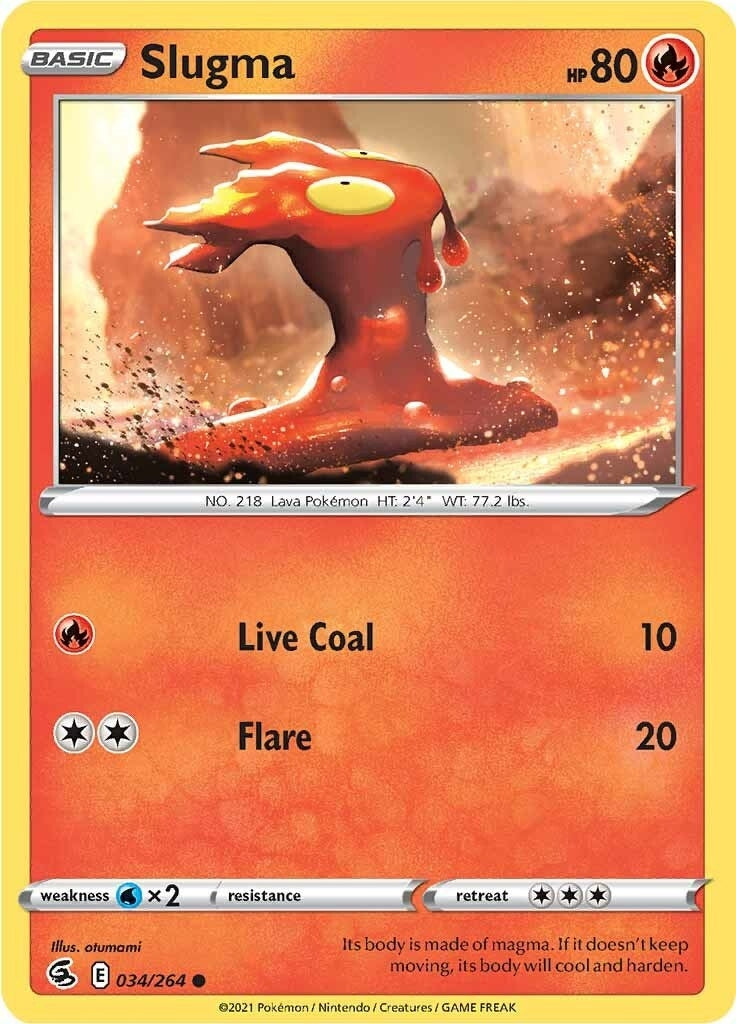 Image for Slugma (034/264) [SWSH08: Fusion Strike] - Pokemon